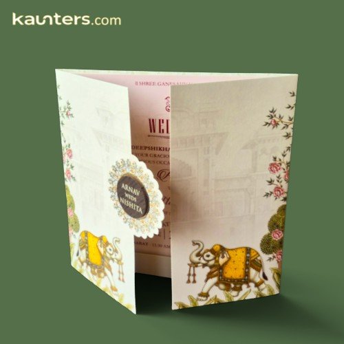 Wedding Invitation Card Hindu, Sikh - VCN810