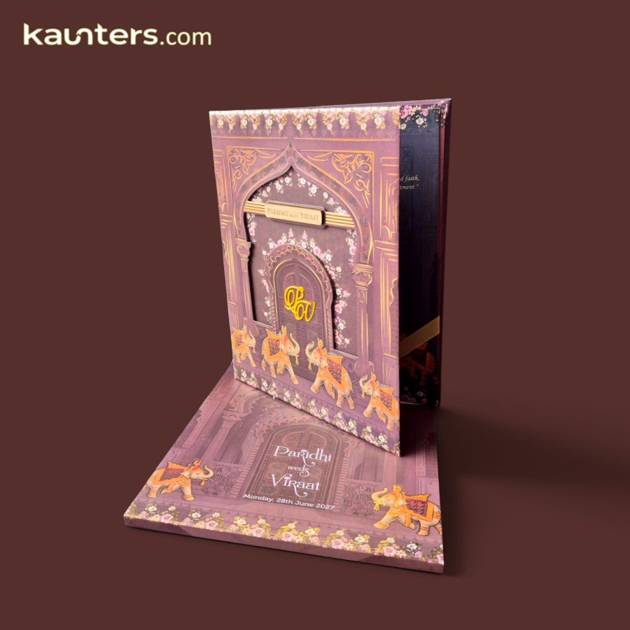 Wedding Invitation Card Hindu, Sikh - VCN792