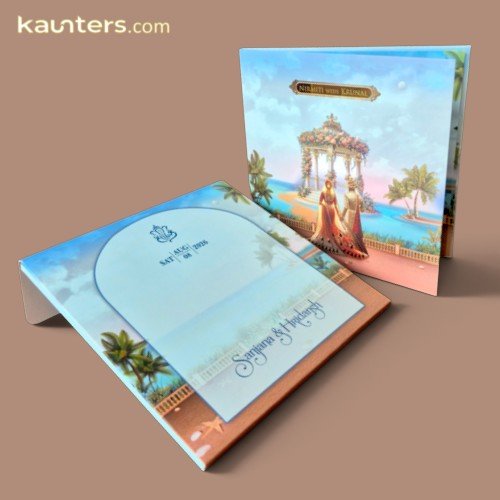 Wedding Invitation Card Hindu, Sikh - RZ2257