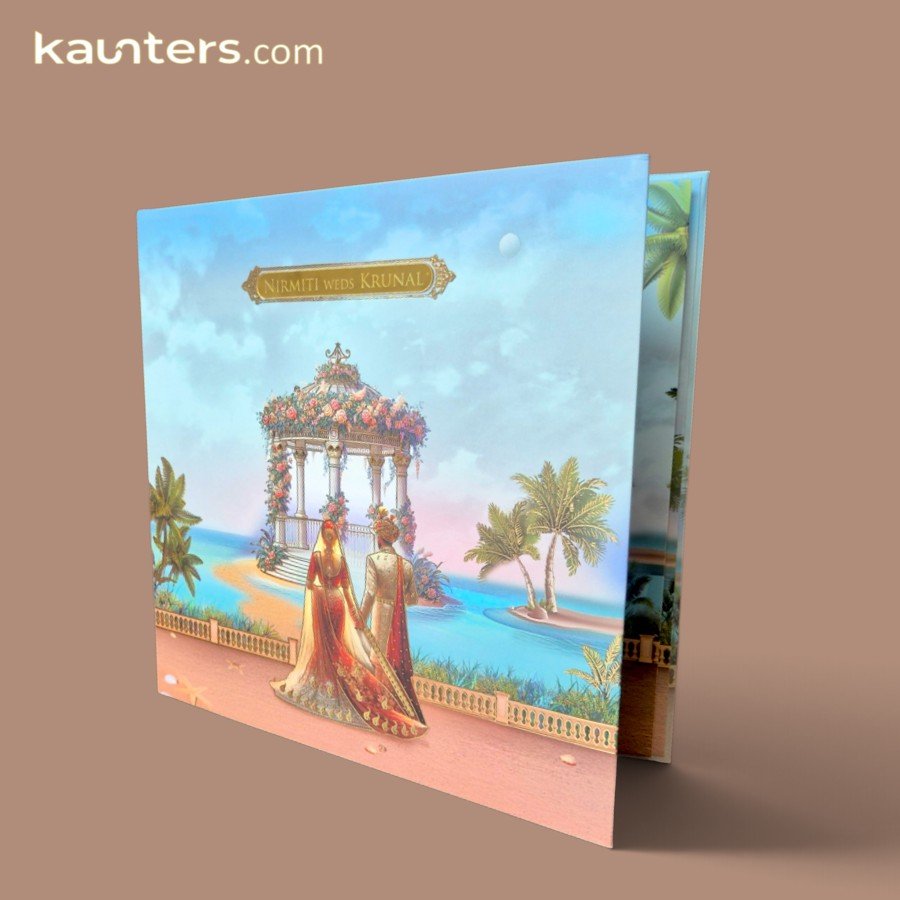 Wedding Invitation Card Hindu, Sikh - RZ2257