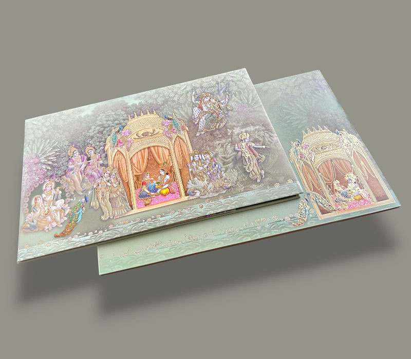 Wedding Invitation Card  Hindu Sikh - 2384