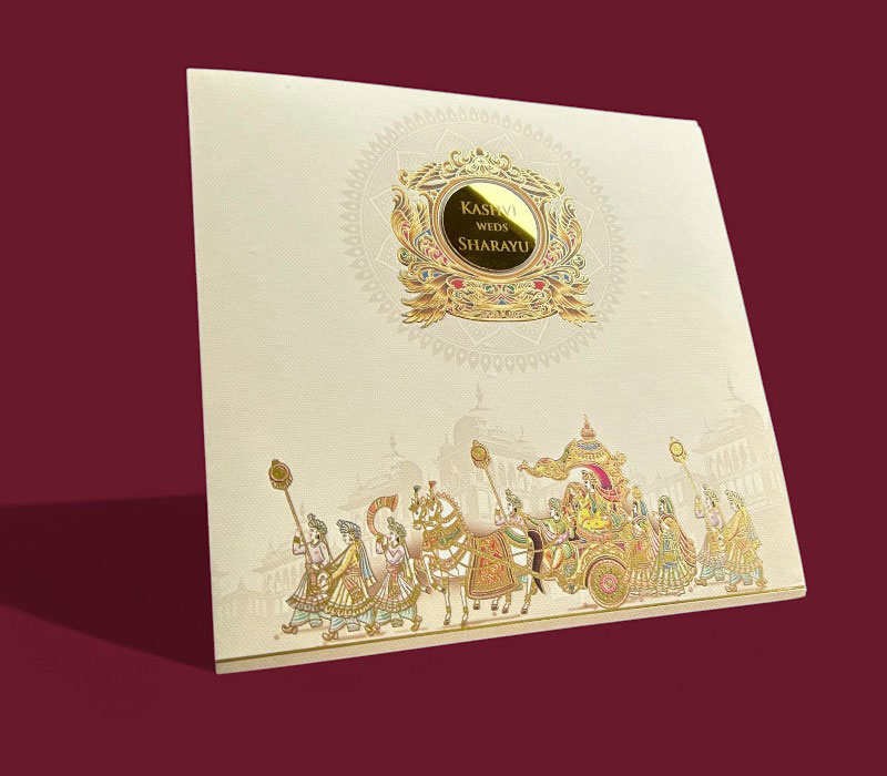 Wedding Invitation Card Hindu, Sikh - 747