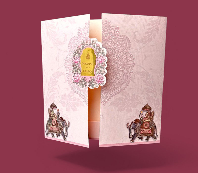 Wedding Invitation Card Hindu, Sikh - 754LV