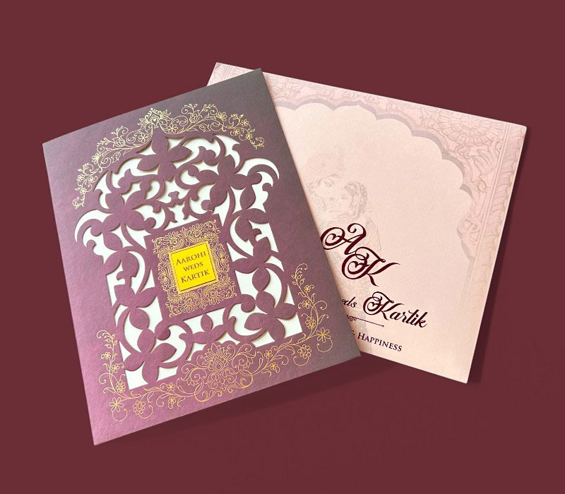 Wedding Invitation Card Hindu, Sikh - 815