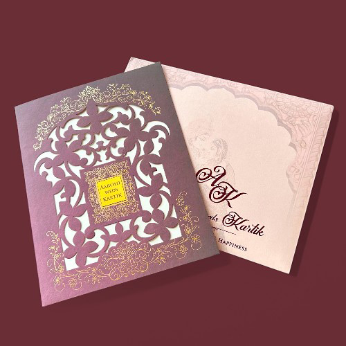 Wedding Invitation Card Hindu, Sikh - 815